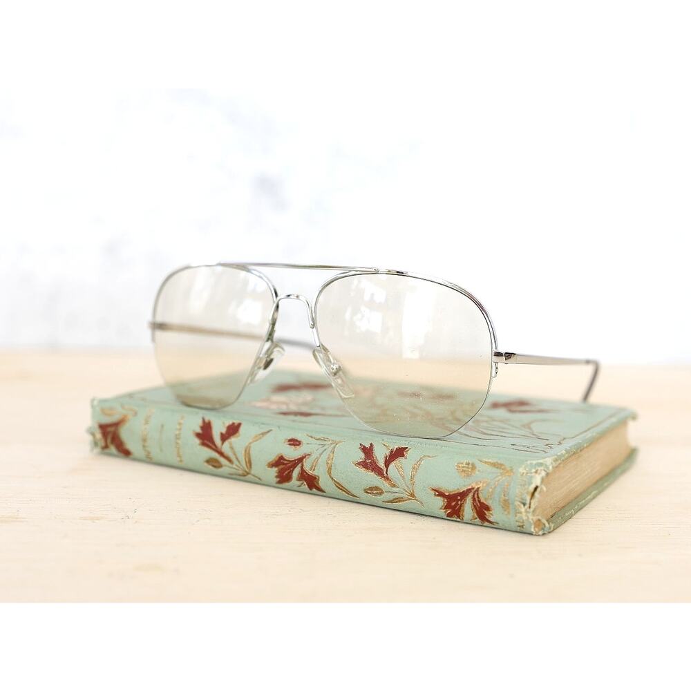 Vintage Aviator Eyeglass Frames 1970s made in France Classic Pilot Eyewear